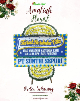 Papan Bunga Duka di Luwu